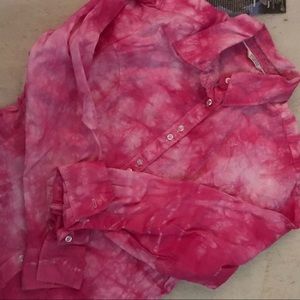 Tie Dye Button Down